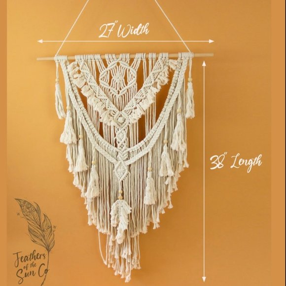 Large Macrame Wall Hanging Boho Home Decor - Picture 5 of 8